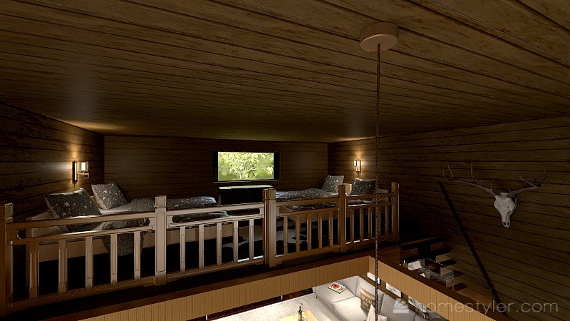 CABIN HOUSE 3d design renderings