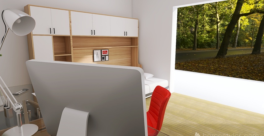 2 x 40ft Container Home Interior Design Render