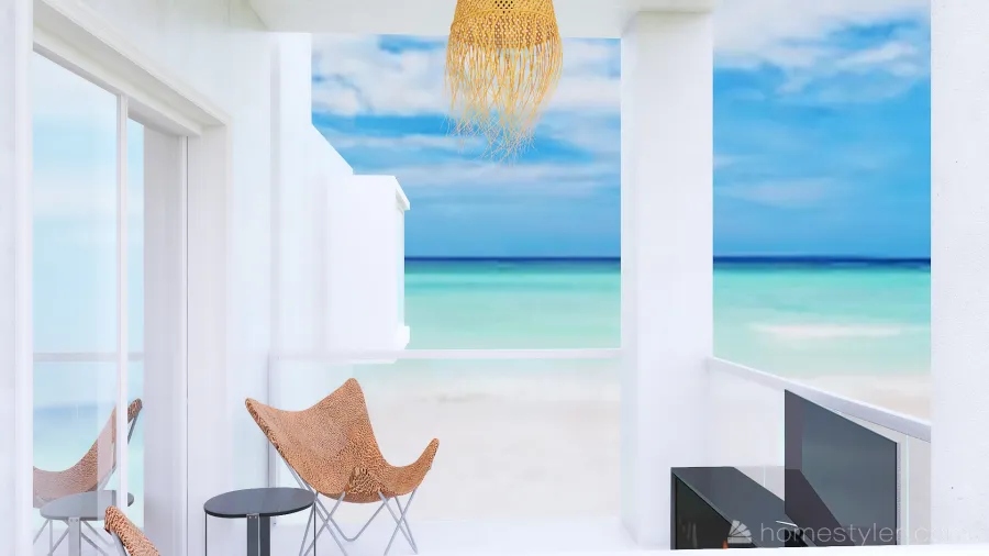 Apartment By Beach 3d design renderings