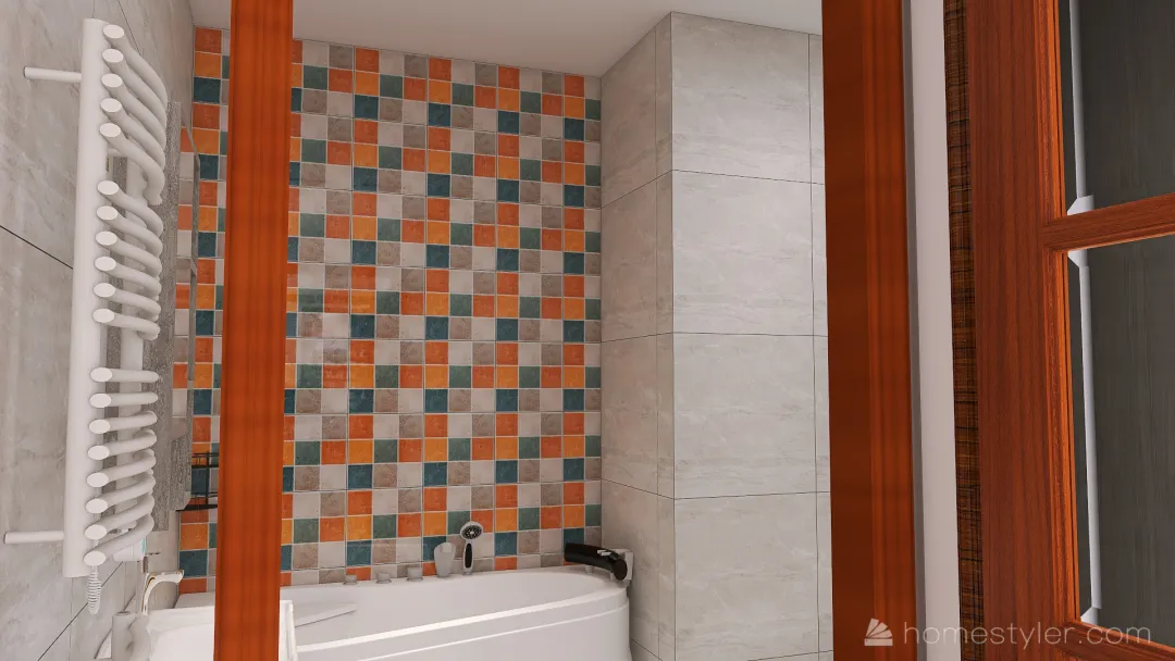 Koupelna seda 3d design renderings
