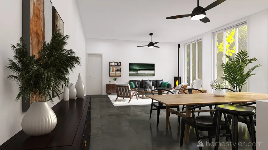 реф кухня гостинная 3d design renderings