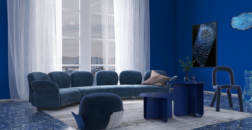 Costal #OceanContest Homestyler Demo Project Blue 3d design renderings