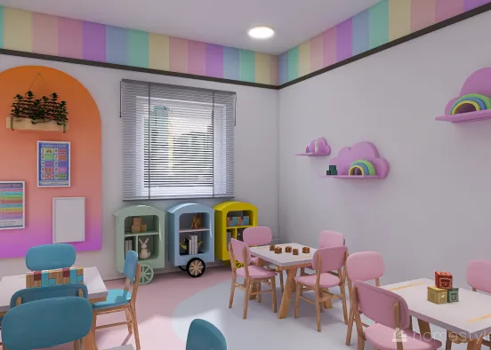 Afnan Kindergarten-Montessori room Design Rendering