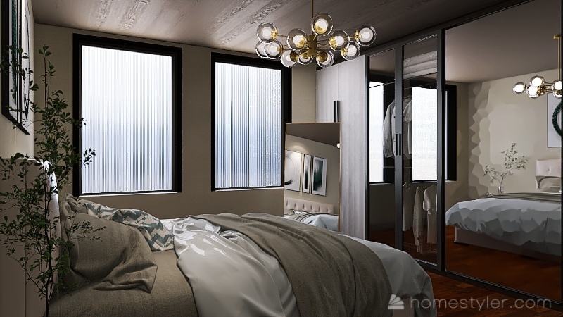 160 mq appartamento 3d design renderings