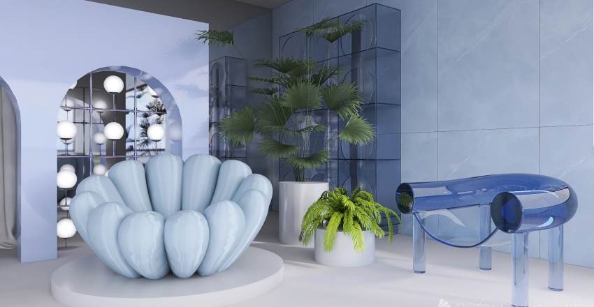 Costal  Ocean Vibes #OceanContest Blue 3d design renderings