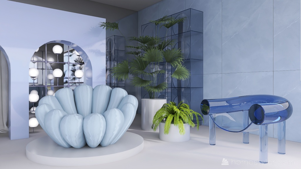 Costal  Ocean Vibes #OceanContest Blue 3d design renderings
