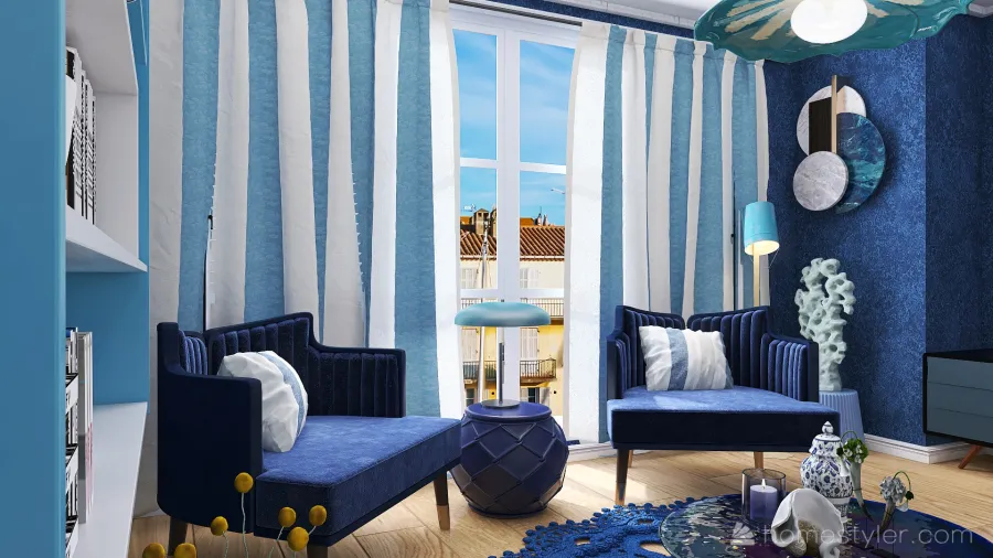 #OceanContest Blue Loft 3d design renderings