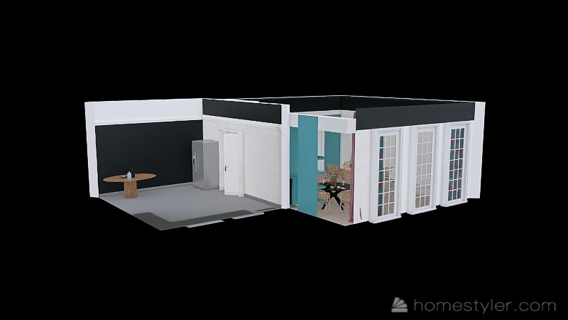 Copy of Copy of Room 1- Classic Black and White Interior Design Render