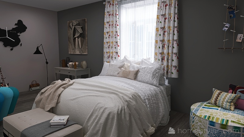 Hang out Bedroom 3d design renderings