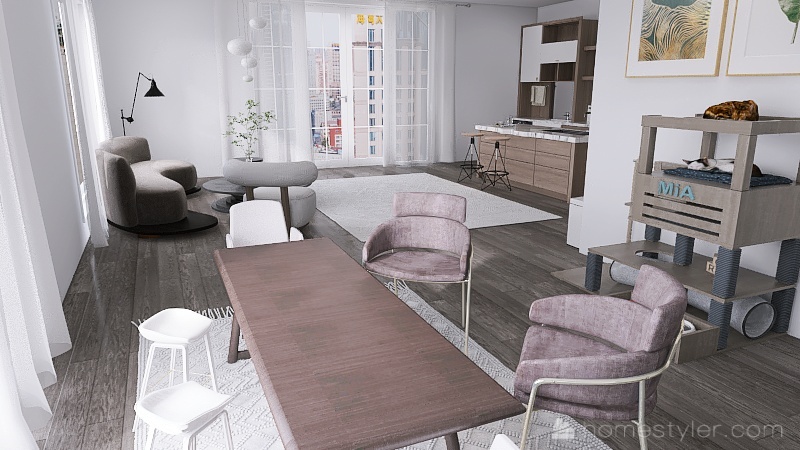 Apartment 3d design renderings