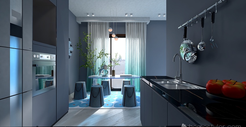 #OceanContest-modern studio Interior Design Render