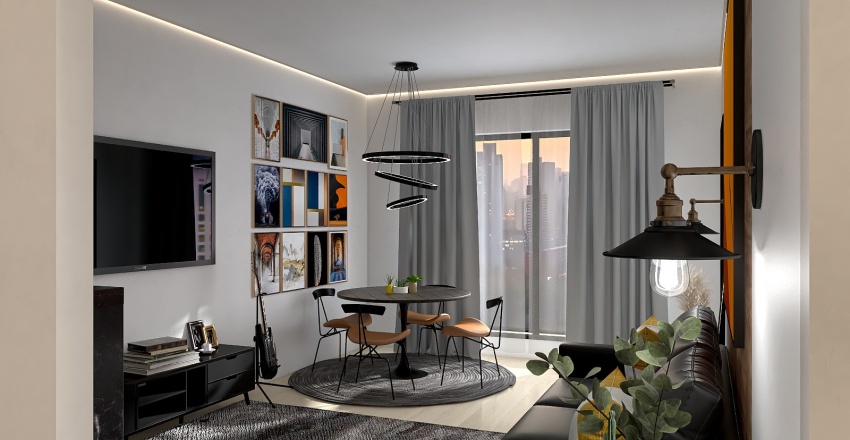 Chic Appartment 3d design renderings