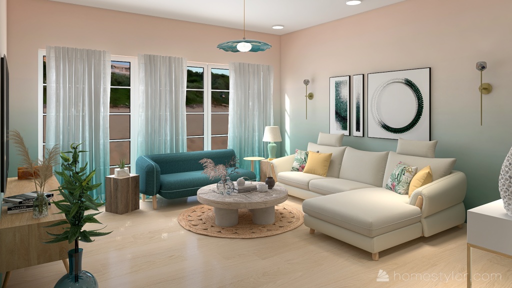 #OceanContest (Studio Apartment) 3d design renderings