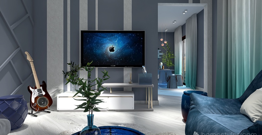 #OceanContest-modern studio Interior Design Render