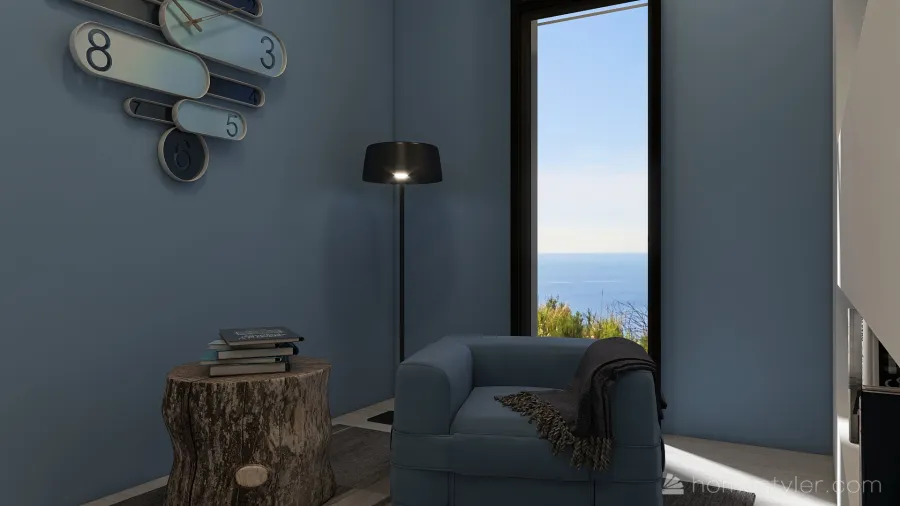 Costal #OceanContest - Vacation House Blue 3d design renderings