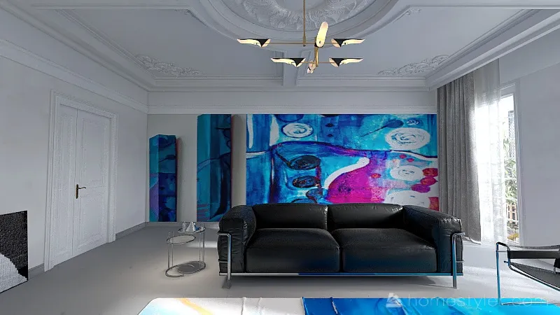 Yvettes Bauhaus Style Suite 3d design renderings