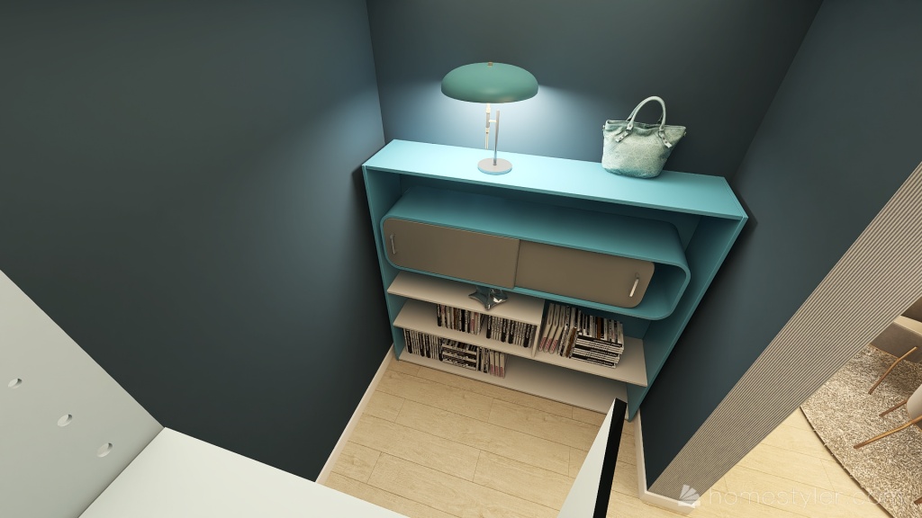 Blue Storage Room 3d design renderings