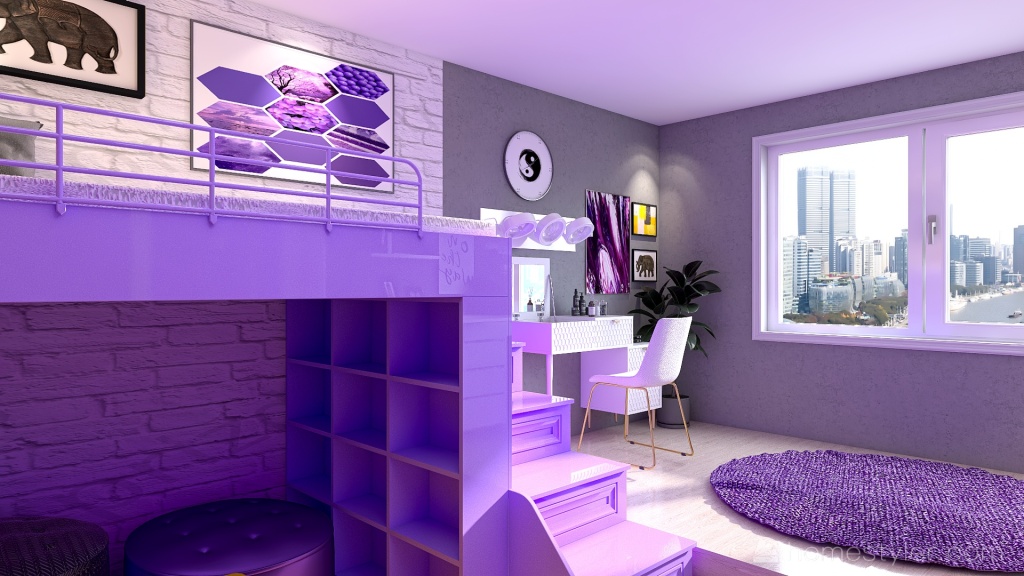 Hinata's room 3d design renderings
