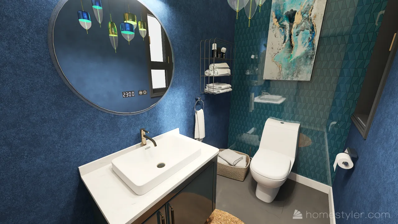 Blue UnnamedSpace 3d design renderings