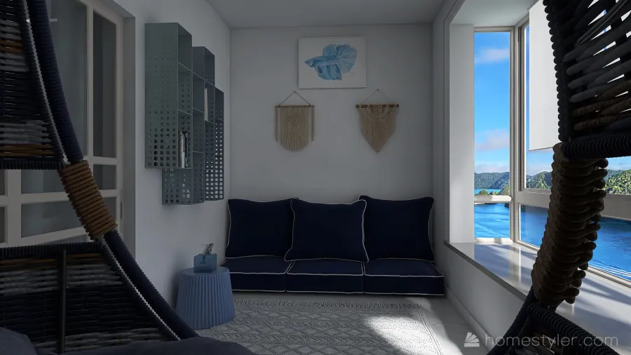 #OceanContest ^HOME IN EGYPT^ Blue 3d design renderings