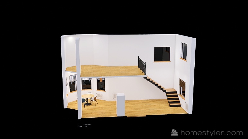 Кухня-гостиная3 3d design renderings