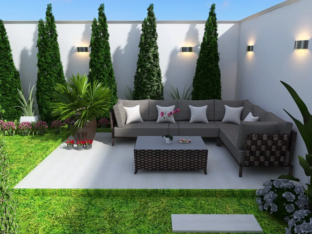 proyecto jardin 3d design renderings