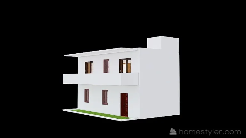 casa velha- 1 quarto 3d design renderings