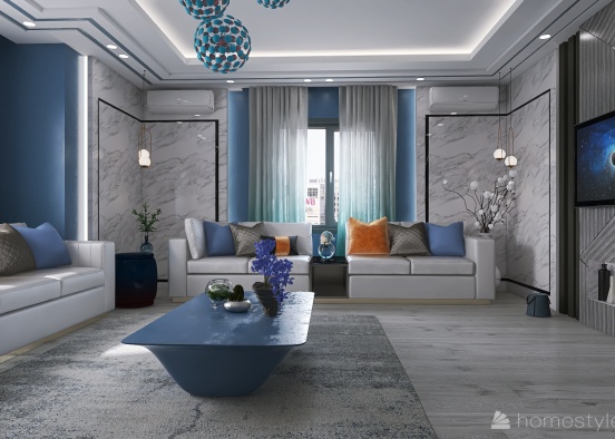 Traditional  #OceanContest -living room  Design Rendering