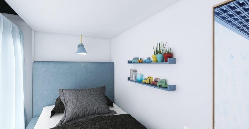 #OceanContest - Blues Apartment 3d design renderings