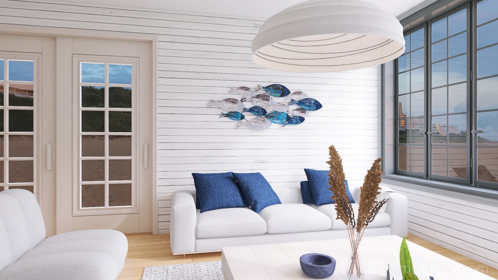 #OceanContest small living 3d design renderings