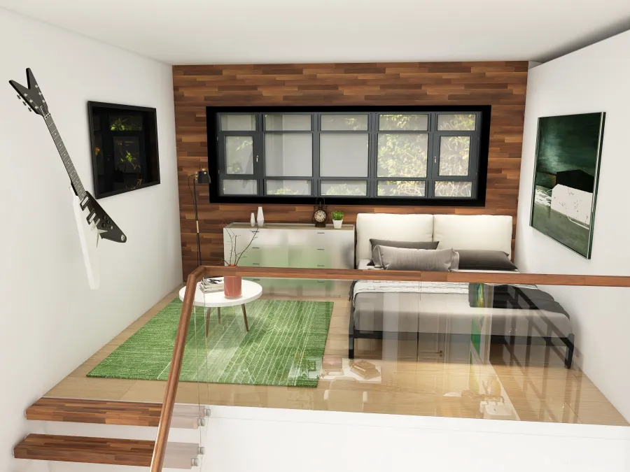 Tiny House #Wood Tones 3d design renderings