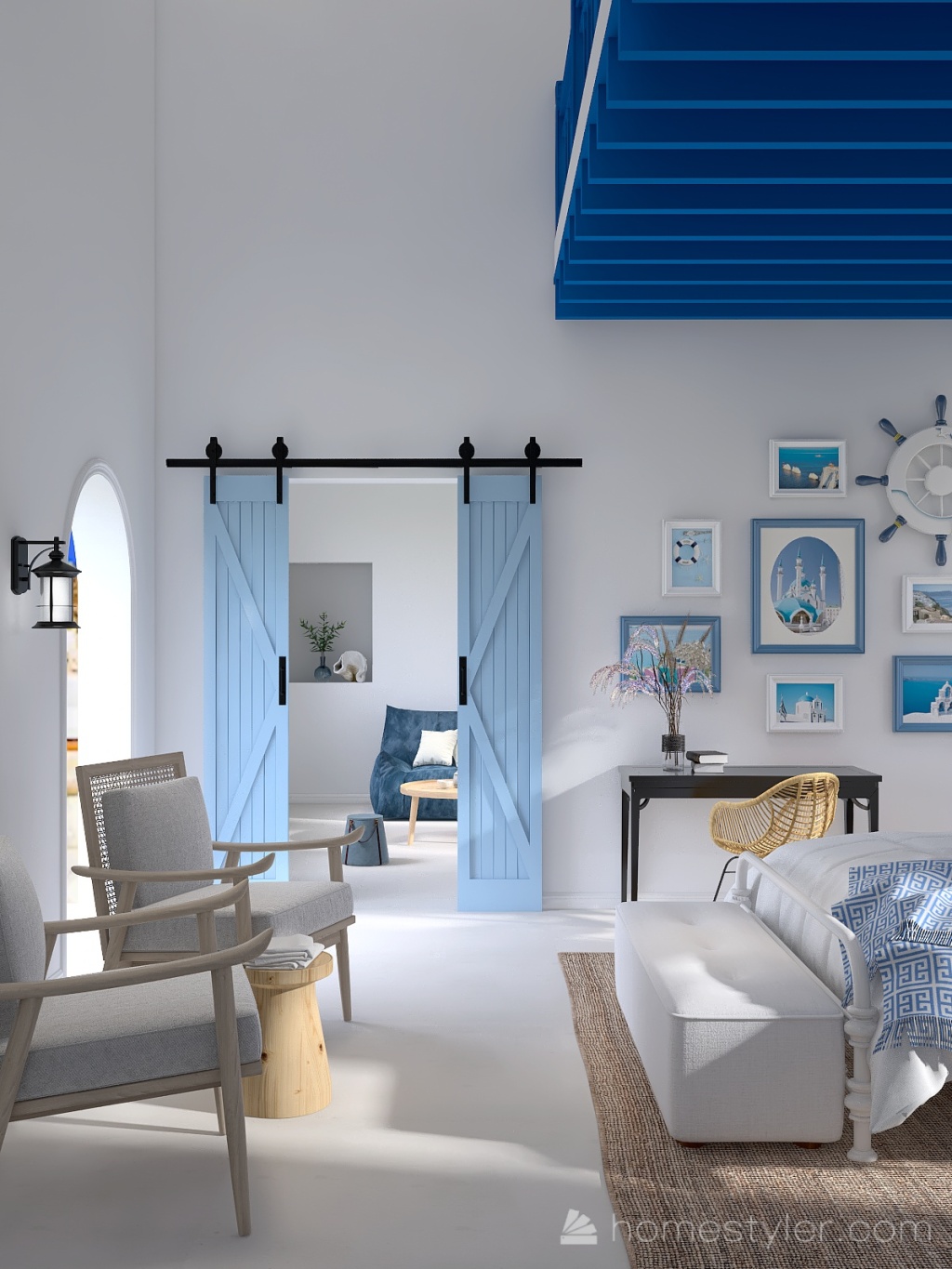 #OceanContest - Santorini vibe 3d design renderings