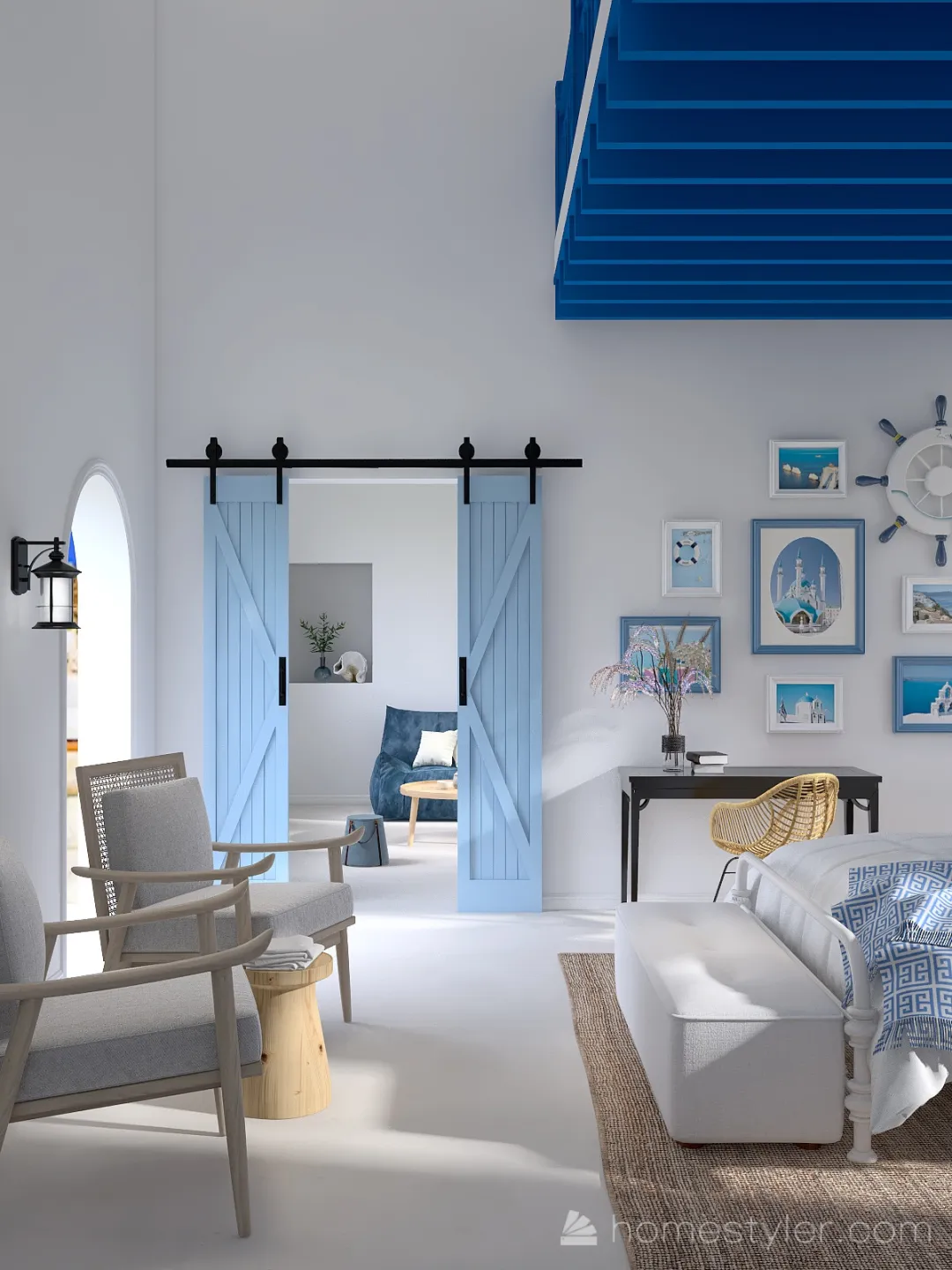 #OceanContest - Santorini vibe 3d design renderings