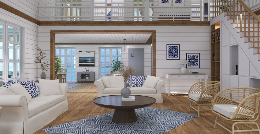 Costal #OceanContest - Coastal Living Blue 3d design renderings
