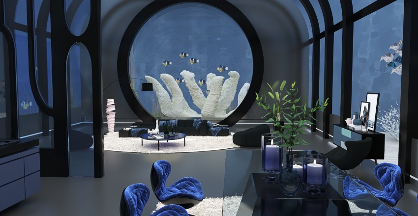 Costal Blue Other Room 3d design renderings