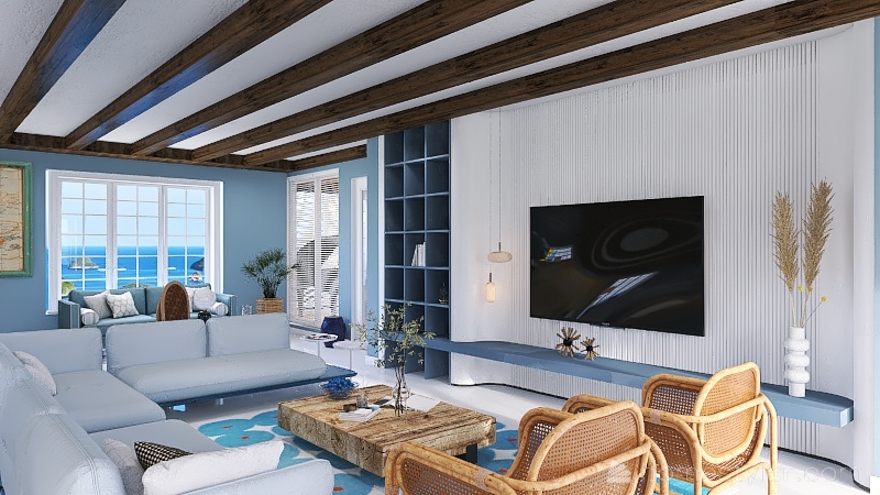 Costal #OceanContest, Shoshanna Bay Sands Blue 3d design renderings