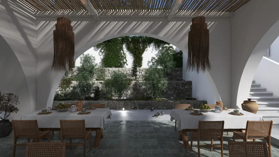 #HSDA2021Commercial - Hostal Restaurante Las Palomas. 3d design renderings