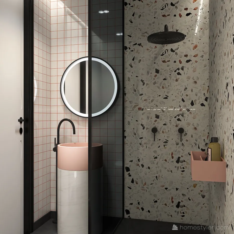 Black&Glam appartement 3d design renderings