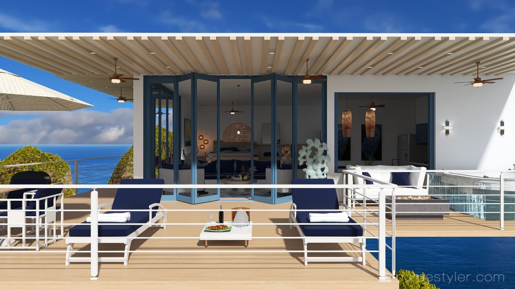 Costal #oceanContest Villa Paraíso 3d design renderings
