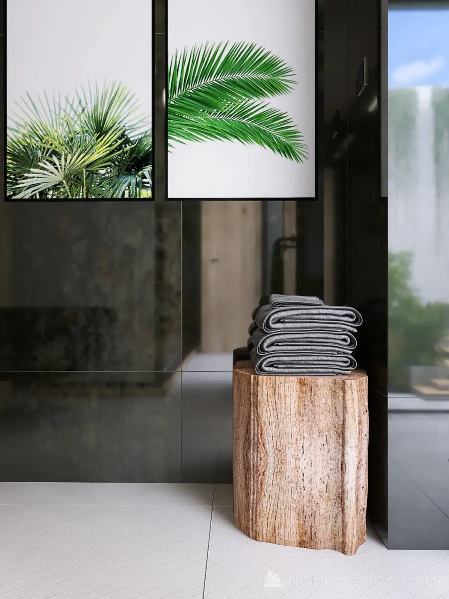Bathroom toilet and shower 3d design renderings