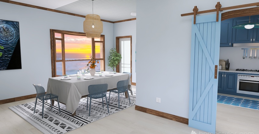 #OceanContest-Mini Beach Resort 11/6/2021 Blue 3d design renderings