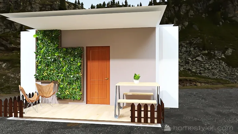 Cute tiny house! 3d design renderings
