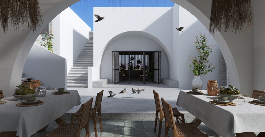 #HSDA2021Commercial - Hostal Restaurante Las Palomas. 3d design renderings