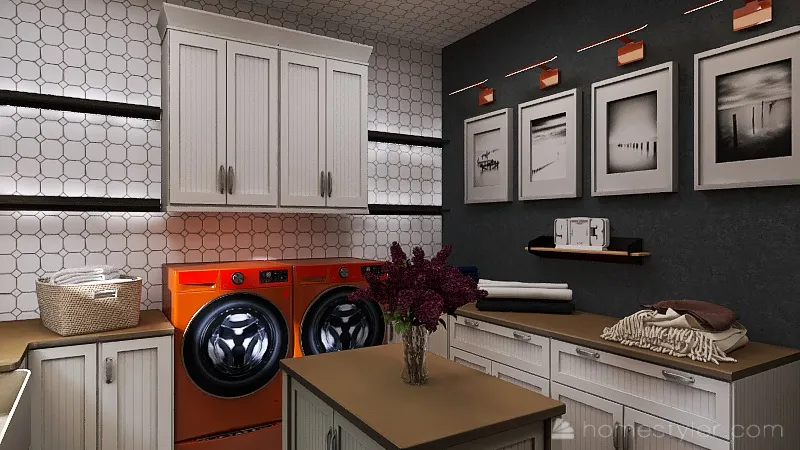 LaundryRoom 3d design renderings