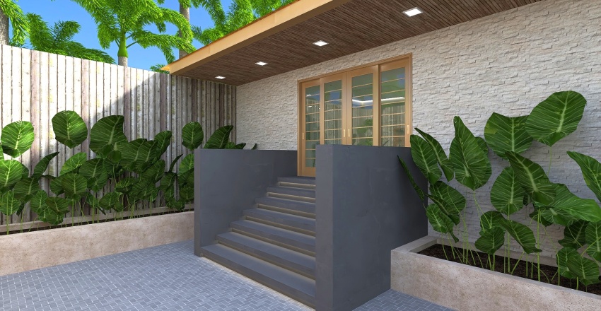 Costal Blue Garage 3d design renderings