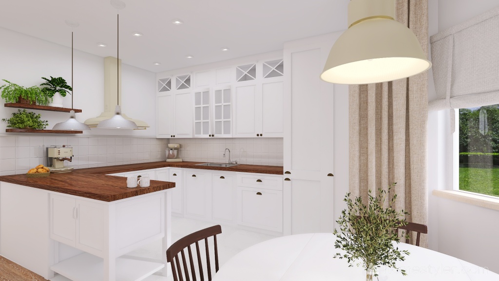 milanowek kitchen 3d design renderings