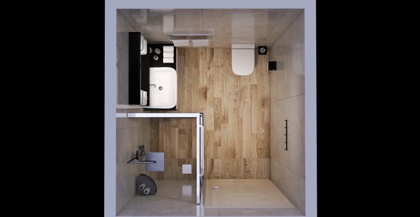 łazienka - parter by Kate 3d design renderings