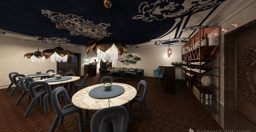 #OceanContest - Restaurant Atlantis 3d design renderings