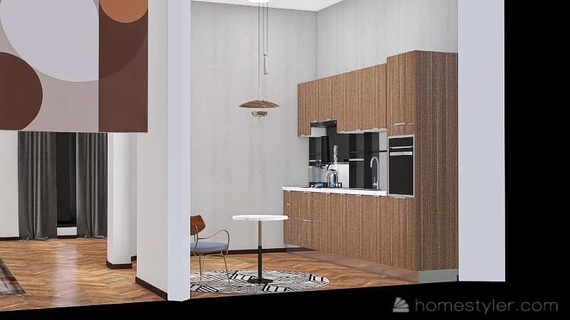 #EmptyRoomContest-Eclectic Apartment 3d design picture 102.6