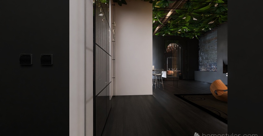 #EmptyRoomContest-Industrialicious Black 3d design renderings